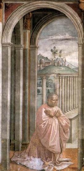 GHIRLANDAIO, Domenico Portrait of the Donor Giovanni Tornabuoni